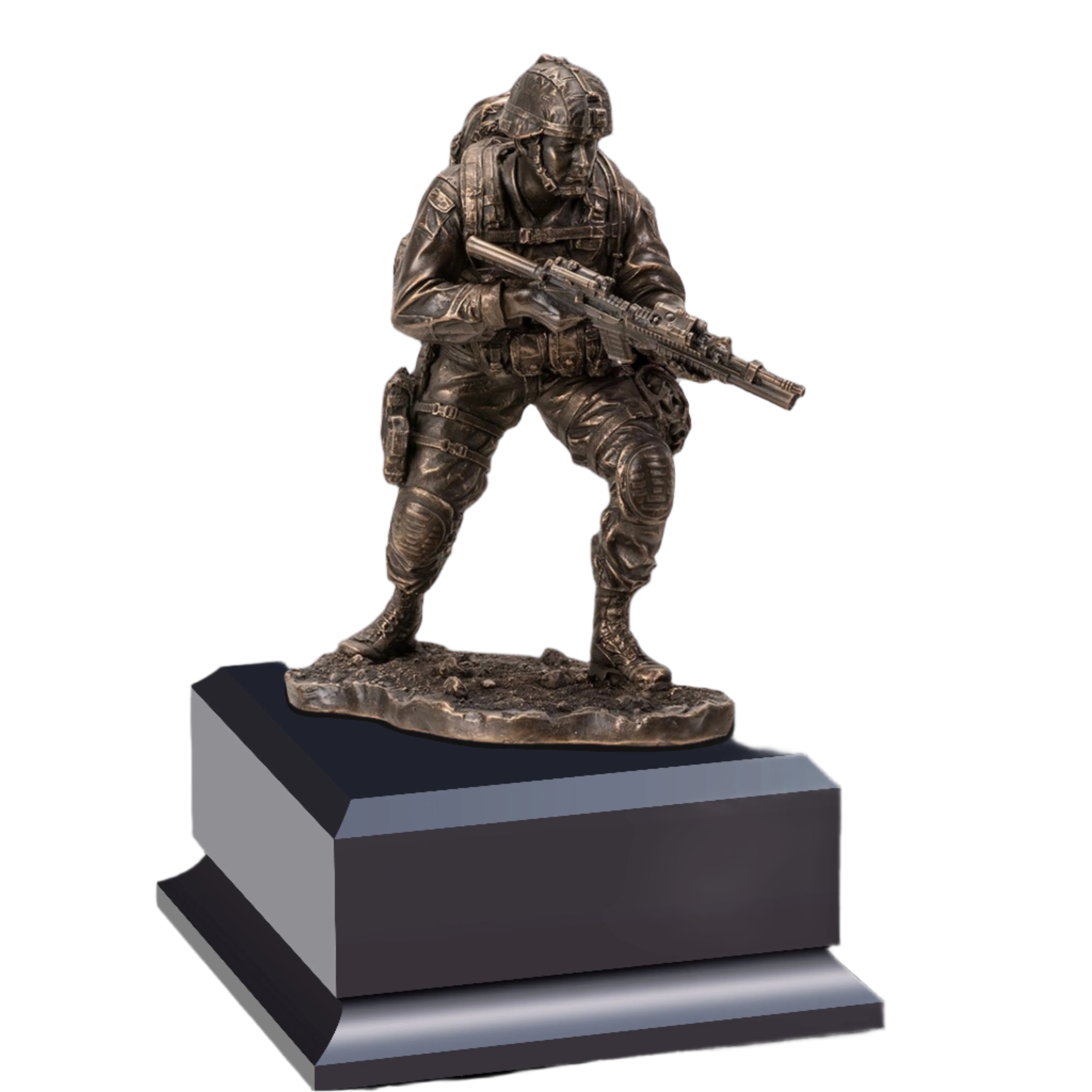 Soldier On The Move Statue